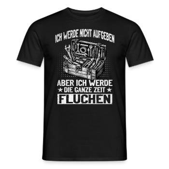 Artisan N’abandonnez jamais, jurez de manière créative ! - T-shirt homme - noir - Devant - AI Model Male 178 light (178cm)