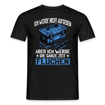 Artisan N’abandonnez jamais, jurez de manière créative ! - T-shirt homme - noir - Devant - AI Model Male 178 light (178cm)