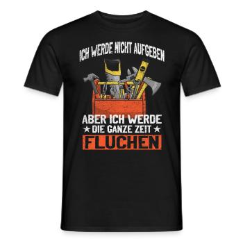 Artisan N’abandonnez jamais, jurez de manière créative ! - T-shirt homme - noir - Devant - AI Model Male 178 light (178cm)