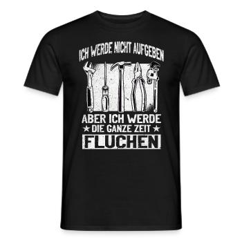 Artisan N’abandonnez jamais, jurez de manière créative ! - T-shirt homme - noir - Devant - AI Model Male 178 light (178cm)