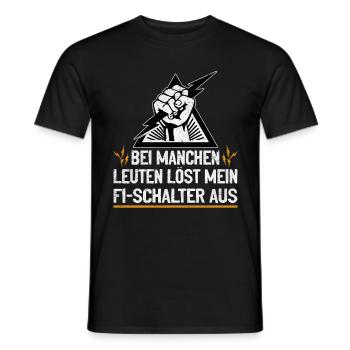 Mon RCD et moi plaisantons avec voltage - T-shirt homme - noir - Devant - AI Model Male 178 light (178cm)