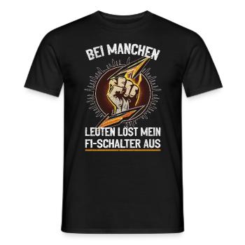 Mon RCD et moi plaisantons avec voltage - T-shirt homme - noir - Devant - AI Model Male 178 light (178cm)