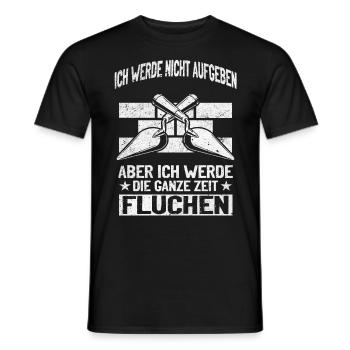 N’abandonnez jamais, jurez de manière créative ! - T-shirt homme - noir - Devant - AI Model Male 178 light (178cm)