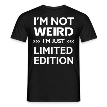 Pas bizarre Citation unique drôle en édition limitée - T-shirt homme - noir - Devant - AI Model Male 178 light (178cm)