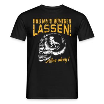 Röntgen Schwarzer Humor und makaberer Stil - Männer T-Shirt - Schwarz - Vorne - AI Model Male 178 light (178cm)