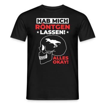 Röntgen Schwarzer Humor und makaberer Stil - Männer T-Shirt - Schwarz - Vorne - AI Model Male 178 light (178cm)