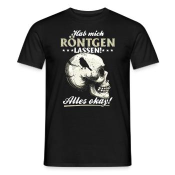 Röntgen Schwarzer Humor und makaberer Stil - Männer T-Shirt - Schwarz - Vorne - AI Model Male 178 light (178cm)