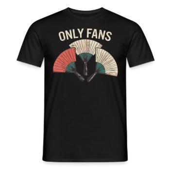 Drôle Fans Vintage Fan Humour Rétro Graphique - T-shirt homme - noir - Devant - AI Model Male 178 light (178cm)