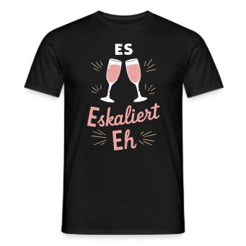De toute façon, la situation s’intensifie ! – Coupe à Happy - T-shirt homme - noir - Devant - AI Model Male 178 light (178cm)