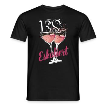 De toute façon, la situation s’intensifie ! – Coupe à Happy - T-shirt homme - noir - Devant - AI Model Male 178 light (178cm)