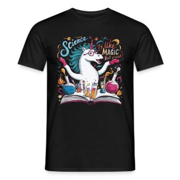 It's Like Magic But Real - Männer T-Shirt - Schwarz - Vorne - AI Model Male 178 light (178cm)