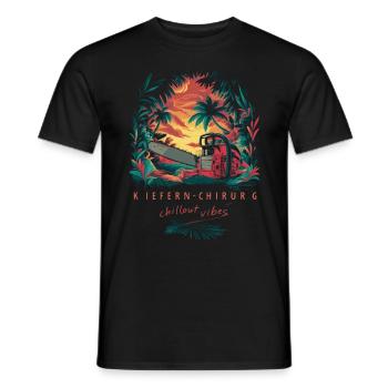 ORAL SURGEON - Humorous Chillout Vibes - Men's T-Shirt - black - Front - AI Model Male 178 light (178cm)