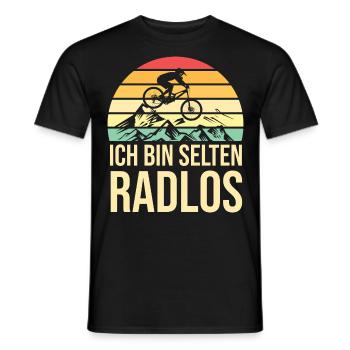 Rarement vélo sans roues vélo de montagne vélo de route vélo - T-shirt homme - noir - Devant - AI Model Male 178 light (178cm)