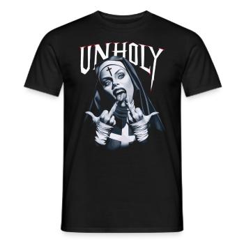 Provocative and expressive – rebellious fashion - Men's T-Shirt - black - Front - AI Model Male 178 light (178cm)