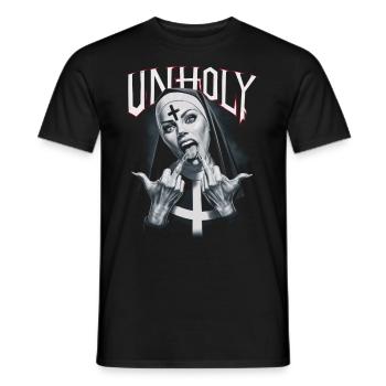 Provocative and expressive – rebellious fashion - Men's T-Shirt - black - Front - AI Model Male 178 light (178cm)