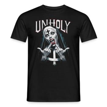 Provocative and expressive – rebellious fashion - Men's T-Shirt - black - Front - AI Model Male 178 light (178cm)