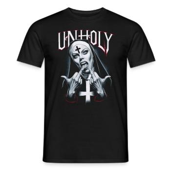 Provocative and expressive – rebellious fashion - Men's T-Shirt - black - Front - AI Model Male 178 light (178cm)