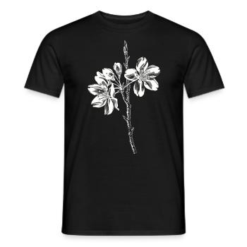 Kirschblüte Blumen Natur Kunst Japanisch Sakura - Männer T-Shirt - Schwarz - Vorne - AI Model Male 178 light (178cm)