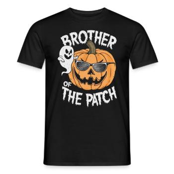 Frère du patch Style d’Halloween - T-shirt homme - noir - Devant - AI Model Male 178 light (178cm)