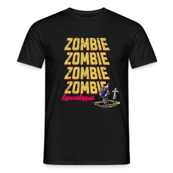 Zombie Apocalypse - Halloween - T-shirt homme - noir - Devant - AI Model Male 178 light (178cm)