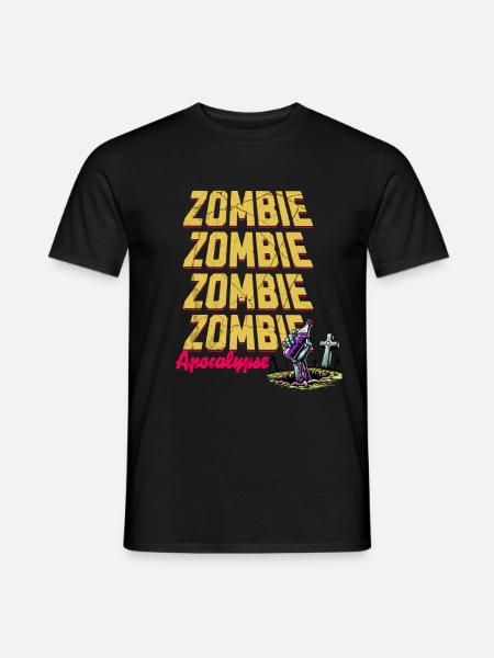 Zombie Apocalypse - Halloween - T-shirt homme - noir