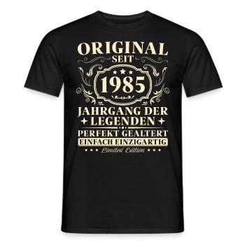 40 Jahre Original seit 1985 Jahrgang - Männer T-Shirt - Schwarz - Vorne - AI Model Male 178 light (178cm)