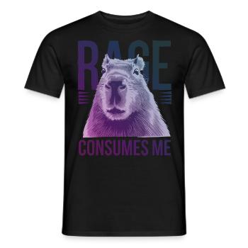 Wut Konsumiert Mich TLustiges Wasserschwein Alberner Humor - Männer T-Shirt - Schwarz - Vorne - AI Model Male 178 light (178cm)