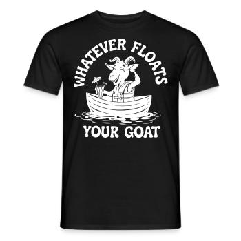 Whatever Goat Lustiges Schwebendes Ziegendesign - Männer T-Shirt - Schwarz - Vorne - AI Model Male 178 light (178cm)
