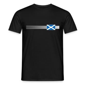 Banner & Flag Scotland - Men's T-Shirt - black - Front - AI Model Male 178 light (178cm)