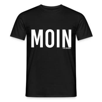 Moin - Männer T-Shirt - Schwarz - Vorne - AI Model Male 178 light (178cm)
