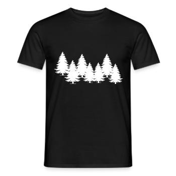 Bäume - Männer T-Shirt - Schwarz - Vorne - AI Model Male 178 light (178cm)
