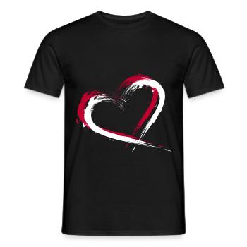 Vecteur de couleurs drapeau drapeau Japon brosse - T-shirt homme - noir - Devant - AI Model Male 178 light (178cm)