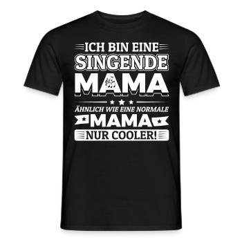 Ich bin eine singende Mama - Chormutter Chormama - Männer T-Shirt - Schwarz - Vorne - AI Model Male 178 light (178cm)