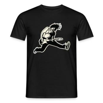 Cadeau guitare guitare guitariste musique groupe - T-shirt homme - noir - Devant - AI Model Male 178 light (178cm)