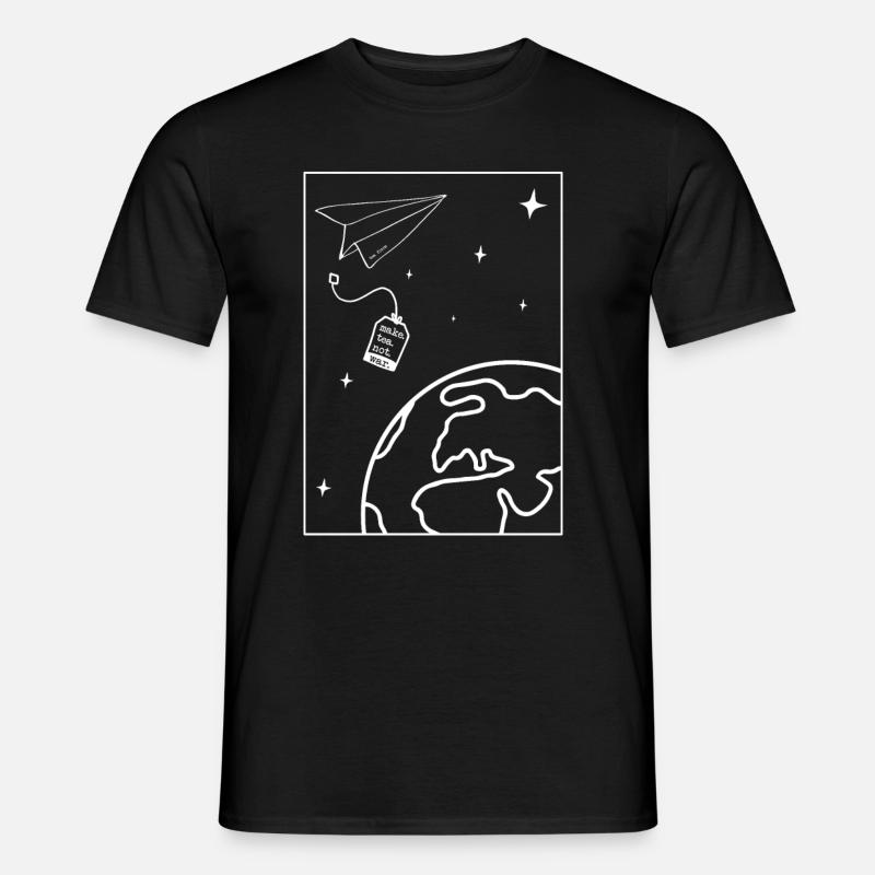 Make Tea Not War Peace Peace World Peace - Men’s T-shirt - black