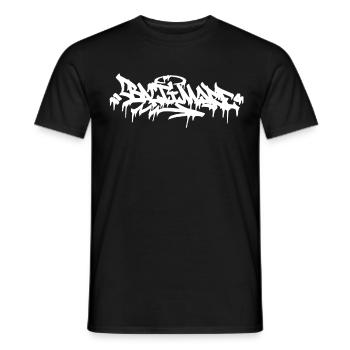 Baltimore City Graffiti Street Art HandStyle USA H - Männer T-Shirt - Schwarz - Vorne - AI Model Male 178 light (178cm)