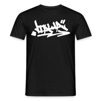 Italia Italien Stadt Graffiti Street Art Handstil - Männer T-Shirt - Schwarz - Vorne - AI Model Male 178 light (178cm)