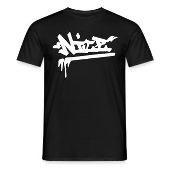 Schöne Stadt Graffiti Straßenkunst Handstil Frankr - Männer T-Shirt - Schwarz - Vorne - AI Model Male 178 light (178cm)