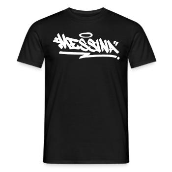 Messina City Graffiti Street Art HandStyle Italien - Männer T-Shirt - Schwarz - Vorne - AI Model Male 178 light (178cm)