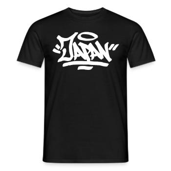 Japan Graffiti Street Art HandStyle Japaner Hip Ho - Männer T-Shirt - Schwarz - Vorne - AI Model Male 178 light (178cm)