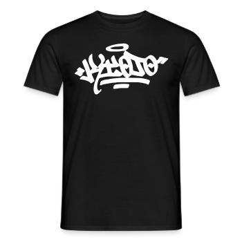 Kyoto City Graffiti Street Art HandStyle Japan Hip - Männer T-Shirt - Schwarz - Vorne - AI Model Male 178 light (178cm)