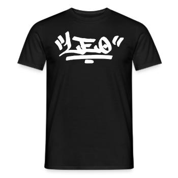 Leo Graffiti Zodiac Hip Hop Horoscope Sternzeichen - Männer T-Shirt - Schwarz - Vorne - AI Model Male 178 light (178cm)