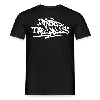 Malen Sie die Wände Graffiti Handstil Zitat Hip Ho - Männer T-Shirt - Schwarz - Vorne - AI Model Male 178 light (178cm)