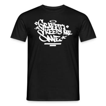 Graffiti hält mich vernünftige Handstil Hip Hop Ur - Männer T-Shirt - Schwarz - Vorne - AI Model Male 178 light (178cm)