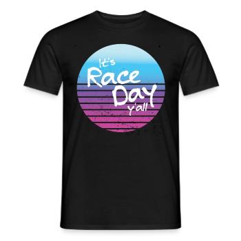 Es ist Renntag y'all Retro Motorsports Racing Zita - Männer T-Shirt - Schwarz - Vorne - AI Model Male 178 light (178cm)