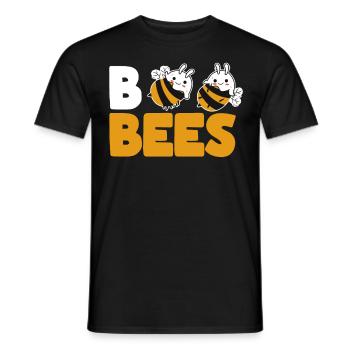 Lustige Boo Bienen Halloween Bee Ghost - Männer T-Shirt - Schwarz - Vorne - AI Model Male 178 light (178cm)