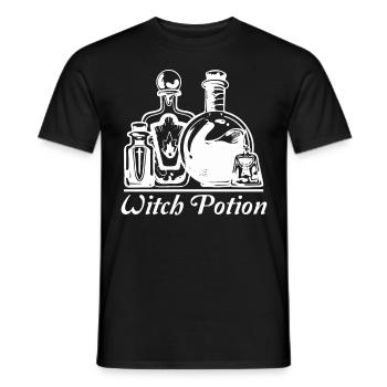 Hexentrank Hexerei okkulte Wicca - Männer T-Shirt - Schwarz - Vorne - AI Model Male 178 light (178cm)