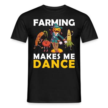Retro Farming bringt mich dazu, Gemüse Farm zu tan - Männer T-Shirt - Schwarz - Vorne - AI Model Male 178 light (178cm)