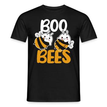 Lustige Boo Bienen Halloween Bee Ghost - Männer T-Shirt - Schwarz - Vorne - AI Model Male 178 light (178cm)