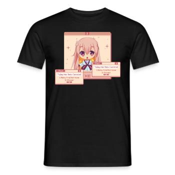 Heute wurde Anime abgesagt, ist stärker süßer Chib - Männer T-Shirt - Schwarz - Vorne - AI Model Male 178 light (178cm)